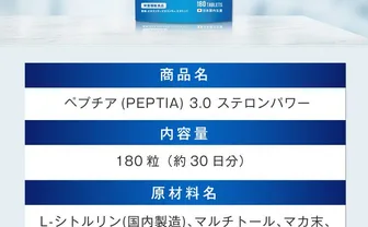 ペプチア3.0 ステロンパワー